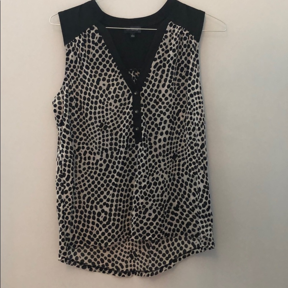 The Limited - Sheer Polka Dot Blouse - Large
